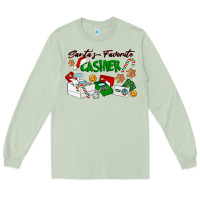 Matcha Santa's Favorite Cashier Long Sleeve Tee - LillyAllenDesigns