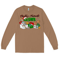 Toasted Coconut Santa's Favorite Cashier Long Sleeve Tee - LillyAllenDesigns