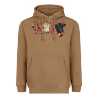 Toasted Coconut xoxo charolais and black angus Heavyweight Hoodie - RanaPortraitStore