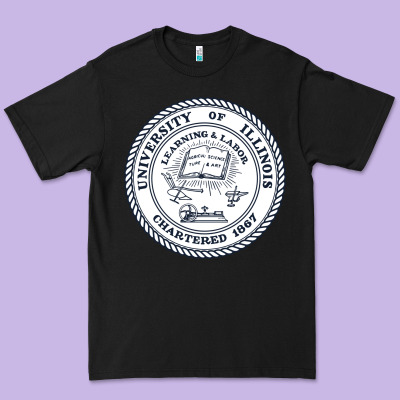 University Of Illinois Premium Tee Designed By Artisfamous