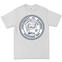 Dove Grey university of illinois Premium Tee - artisFamous