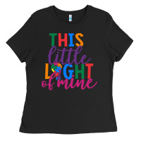 Black This Little Light Of Mine Ladies Tee - CowhideDigitalArt