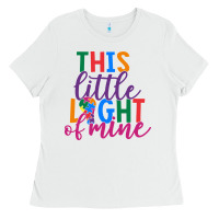 White This Little Light Of Mine Ladies Tee - CowhideDigitalArt