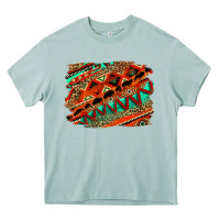 Western Aztec Background Pattern Heavy Core Tee | Teevron