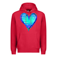 Cardinal Mermaid Heart Premium Hoodie - Jasminsmagicworld