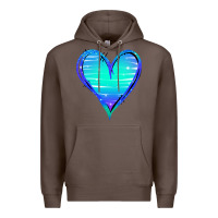 Coffee Mermaid Heart Premium Hoodie - Jasminsmagicworld