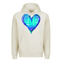 Oatmeal Heather Mermaid Heart Premium Hoodie - Jasminsmagicworld