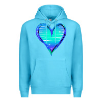 Ocean Blue Mermaid Heart Premium Hoodie - Jasminsmagicworld