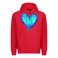 Red Mermaid Heart Premium Hoodie - Jasminsmagicworld