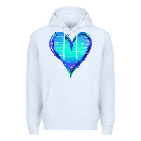 White Mermaid Heart Premium Hoodie - Jasminsmagicworld