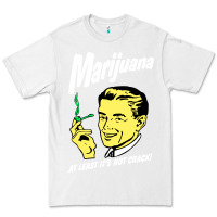 White smoking marijuana Premium Tee - artisFamous