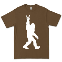 Cacao funny bigfoot rock and roll t shirt for sasquatch believers Premium Tee - artisFamous