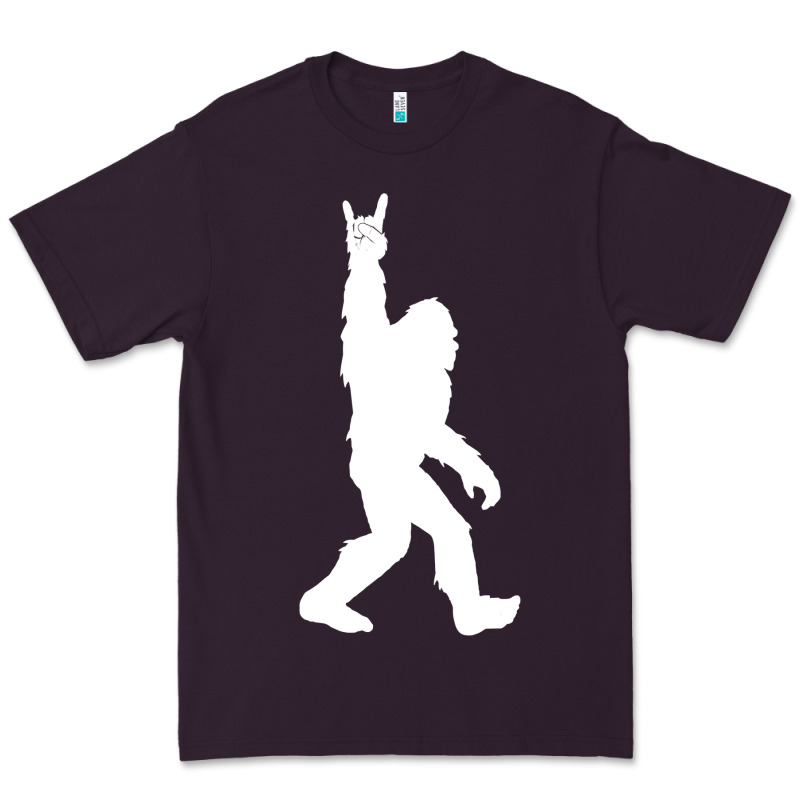 Funny Bigfoot Rock And Roll T Shirt For Sasquatch Believers Premium Tee by artisFamous | Teevron