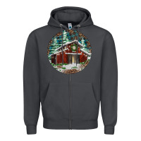 Smoke Barn Christmas Zipper Hoodie - RanaPortraitStore