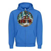 True Royal Barn Christmas Zipper Hoodie - RanaPortraitStore
