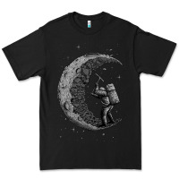 Black digging the moon Premium Tee - artisFamous