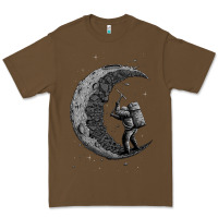 Cacao digging the moon Premium Tee - artisFamous