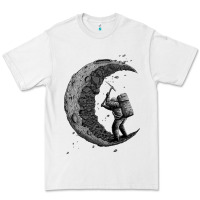 White digging the moon Premium Tee - artisFamous