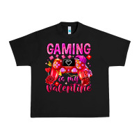 Black Gaming is My Valentine Urban Heavy Tee - CowhideDigitalArt