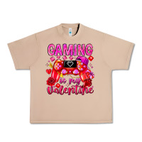 Burro Gaming is My Valentine Urban Heavy Tee - CowhideDigitalArt