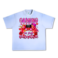 Grape Ice Gaming is My Valentine Urban Heavy Tee - CowhideDigitalArt