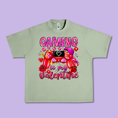 Gaming Is My Valentine Urban Heavy Tee Designed By Cowhidedigitalart