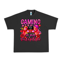 Pigment Black Gaming is My Valentine Urban Heavy Tee - CowhideDigitalArt