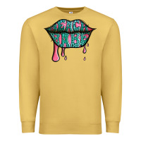 Antique Gold beach babe leopard lips Premium Sweatshirt - Jasminsmagicworld