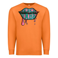 Carrot beach babe leopard lips Premium Sweatshirt - Jasminsmagicworld