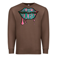 Chestnut beach babe leopard lips Premium Sweatshirt - Jasminsmagicworld
