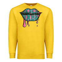 Lemon beach babe leopard lips Premium Sweatshirt - Jasminsmagicworld