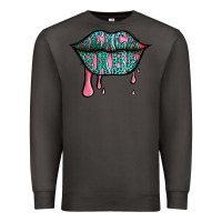 Smoke beach babe leopard lips Premium Sweatshirt - Jasminsmagicworld