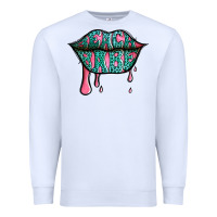 White beach babe leopard lips Premium Sweatshirt - Jasminsmagicworld