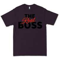 Plum the real boss matching couple Premium Tee - artisFamous