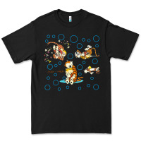 Black calvin and hobbes Premium Tee - artisFamous