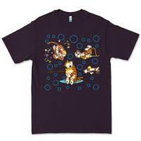 Plum calvin and hobbes Premium Tee - artisFamous
