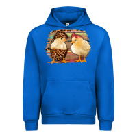 Cobalt Western Leopard and Serape Chicks Urban Hoodie - Jasminsmagicworld