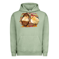 Pigment Oil Green Western Leopard and Serape Chicks Urban Hoodie - Jasminsmagicworld
