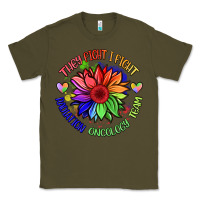 Army Green oncology team sunflower Classic Tee - BarkalooDesign