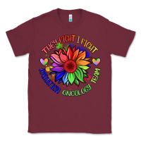 Burgundy oncology team sunflower Classic Tee - BarkalooDesign