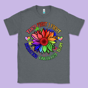 Oncology Team Sunflower Classic Tee Designed By Barkaloodesign
