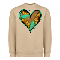 Mushroom Sunflower Heart Heavyweight Sweatshirt - Jasminsmagicworld