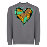 Storm Sunflower Heart Heavyweight Sweatshirt - Jasminsmagicworld