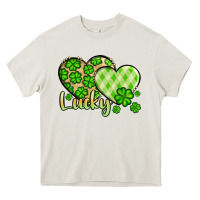 Cream St. Patrick's Lucky hearts Heavy Core Tee - OliviaCreatesArt