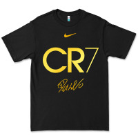 Black cr7 graphic Premium Tee - artisFamous