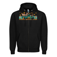 Black western animals truck Zipper Hoodie - Jasminsmagicworld
