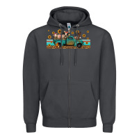 Smoke western animals truck Zipper Hoodie - Jasminsmagicworld