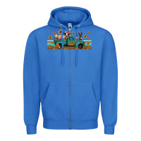 True Royal western animals truck Zipper Hoodie - Jasminsmagicworld