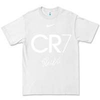 White cr7 graphic Premium Tee - artisFamous