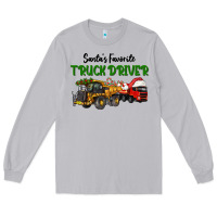 Moon Dust Santa's Favorite Truck Driver Long Sleeve Tee - LillyAllenDesigns